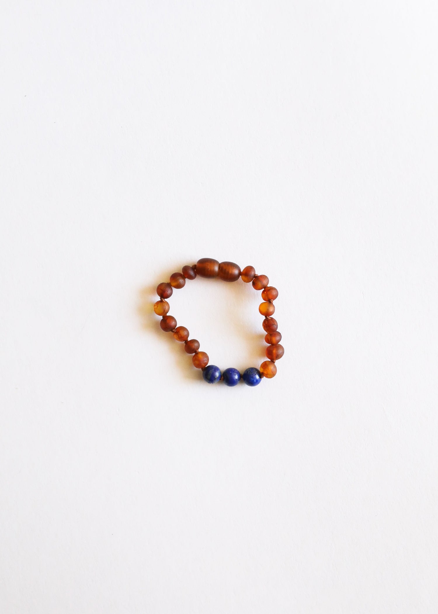 Raw Cognac Baltic Amber + Lapis Lazuli || Anklet or Bracelet by CanyonLeaf