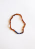 Raw Cognac Baltic Amber + Lapis Stone Necklace by CanyonLeaf