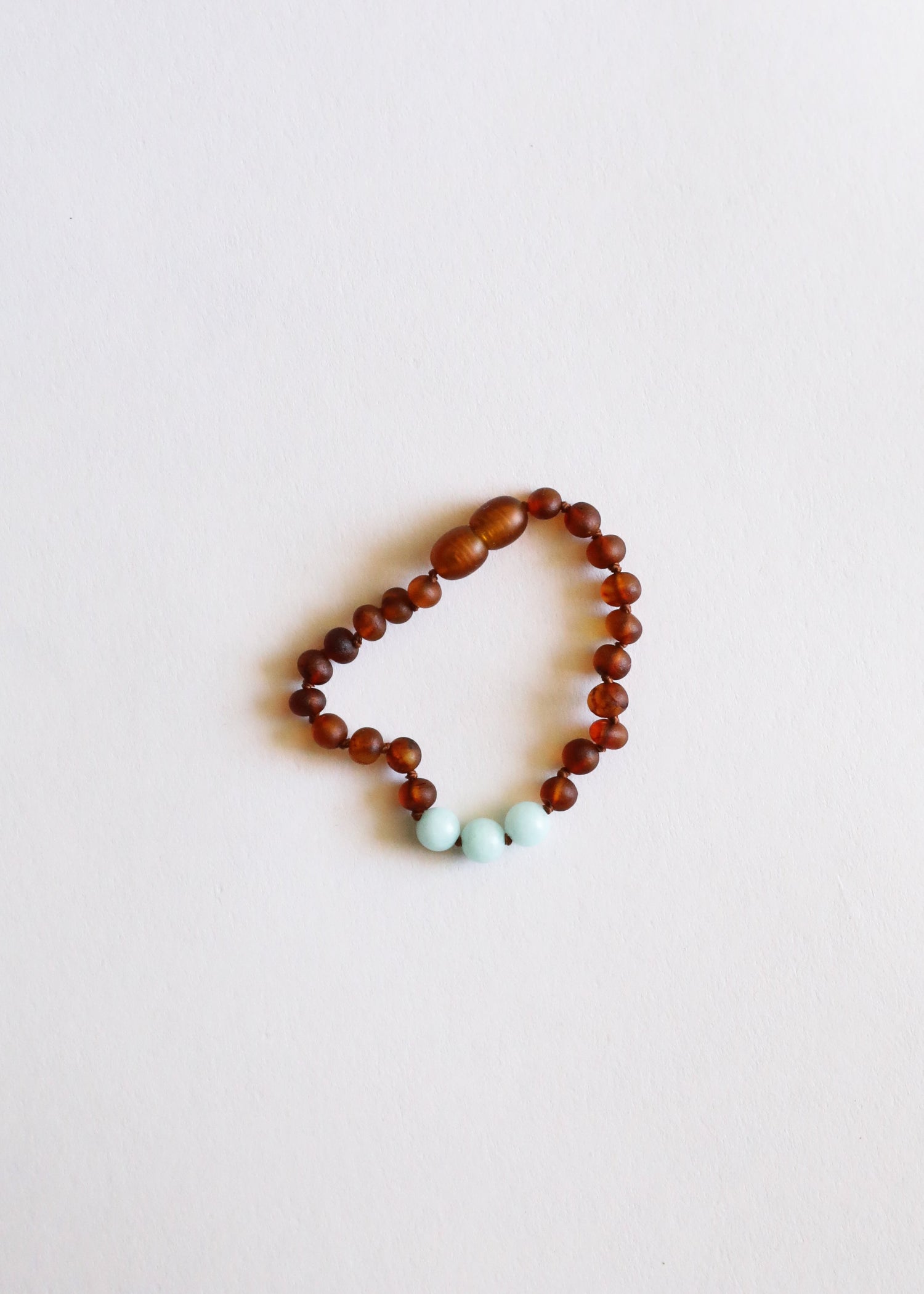 Raw Cognac Baltic Amber + Amazonite || Anklet or Bracelet by CanyonLeaf