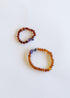 Raw Cognac Baltic Amber + Raw Amethyst || Bracelet Set by CanyonLeaf