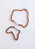 Raw Cognac Baltic Amber + Aquamarine || Necklace Set by CanyonLeaf