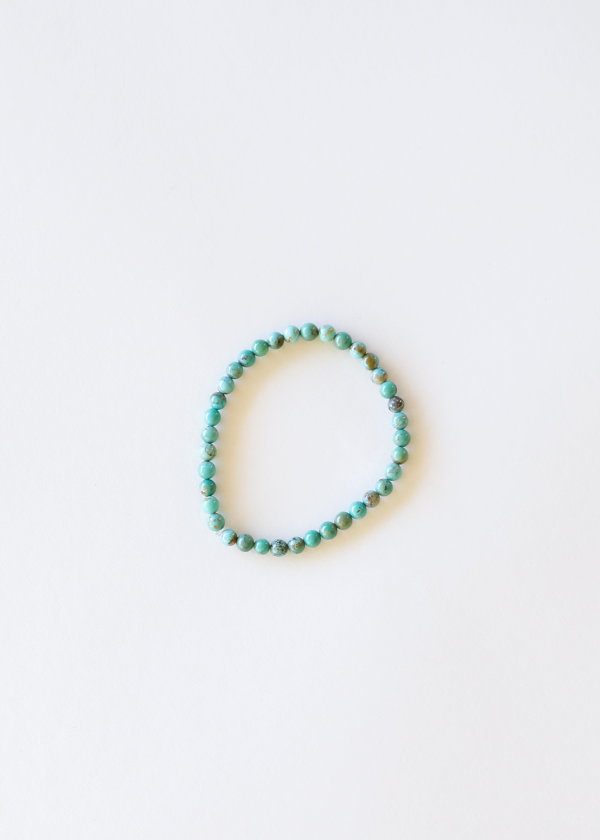 Natural Turquoise + Ombre + Raw Amber with Rose Quartz || Adult Bracelet Set by CanyonLeaf