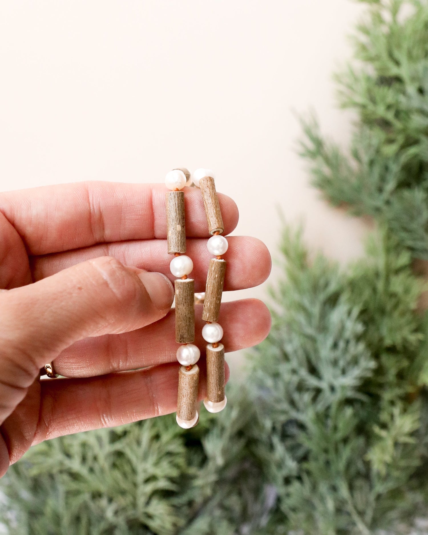 Hazelwood + Pearl || Beaded Necklace || by CanyonLeaf