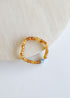 Raw Honey Baltic Amber + Aquamarine || Adult Bracelet by CanyonLeaf