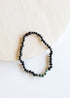 Raw Black Baltic Amber + Turquoise Jasper Necklace by CanyonLeaf