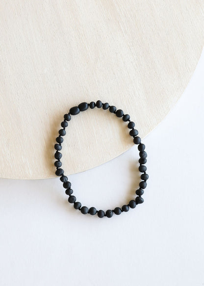 Raw Black Baltic Amber || Necklace by CanyonLeaf