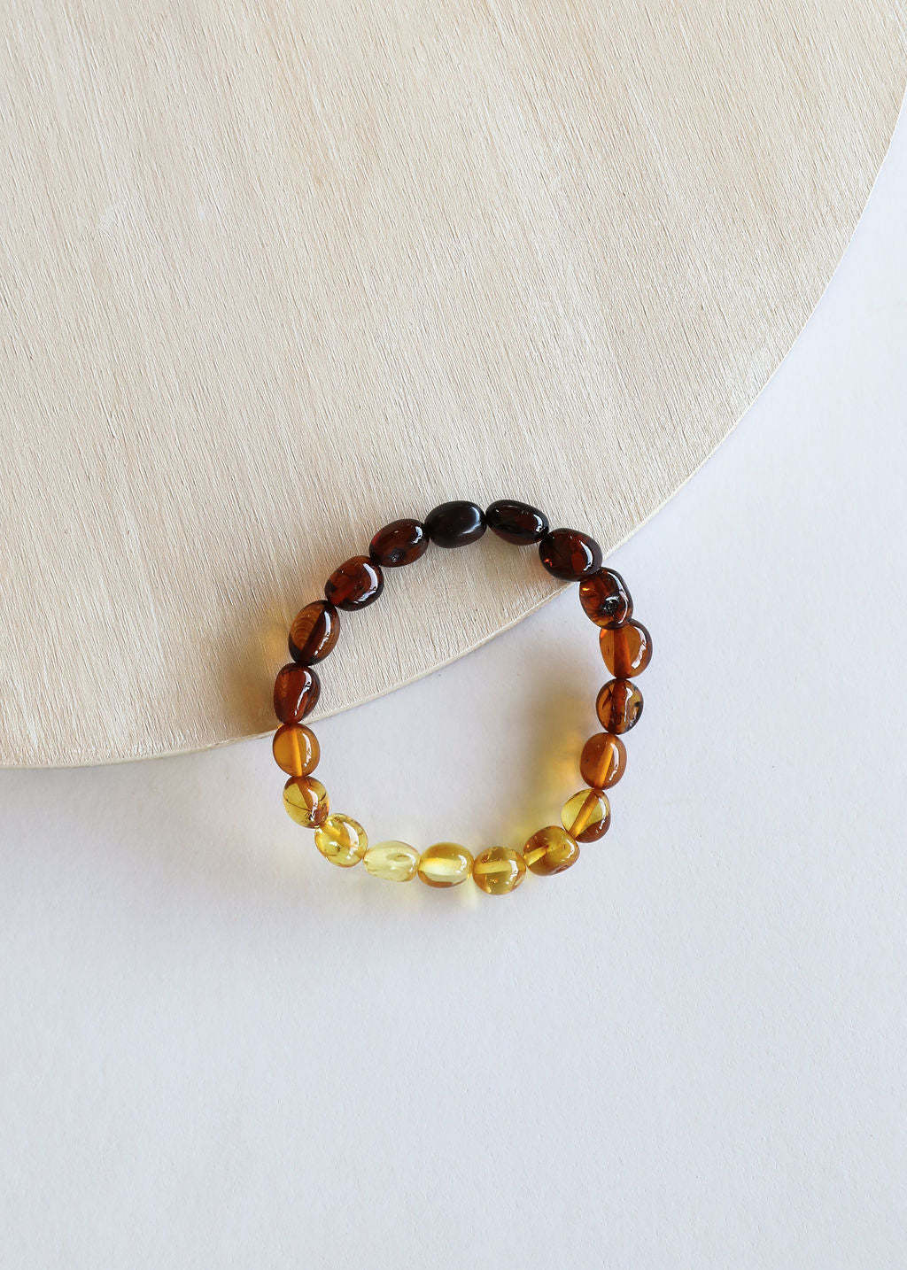 Polished Ombre Baltic Sea Amber || Adult Bracelet by CanyonLeaf