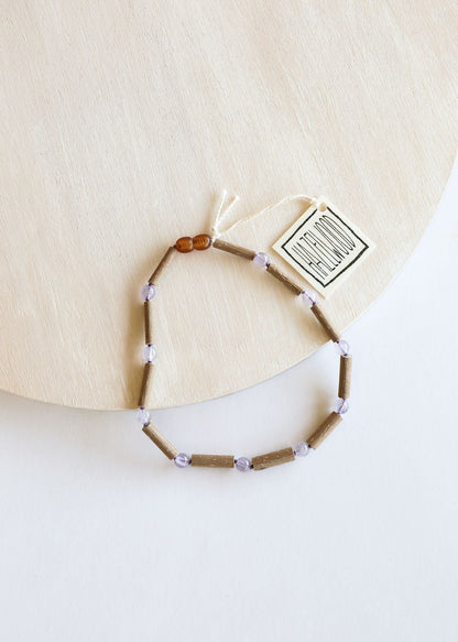 Hazelwood + Amethyst Necklace by CanyonLeaf