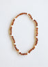 Raw Cognac Baltic Amber + Pearl Halo || Necklace by CanyonLeaf