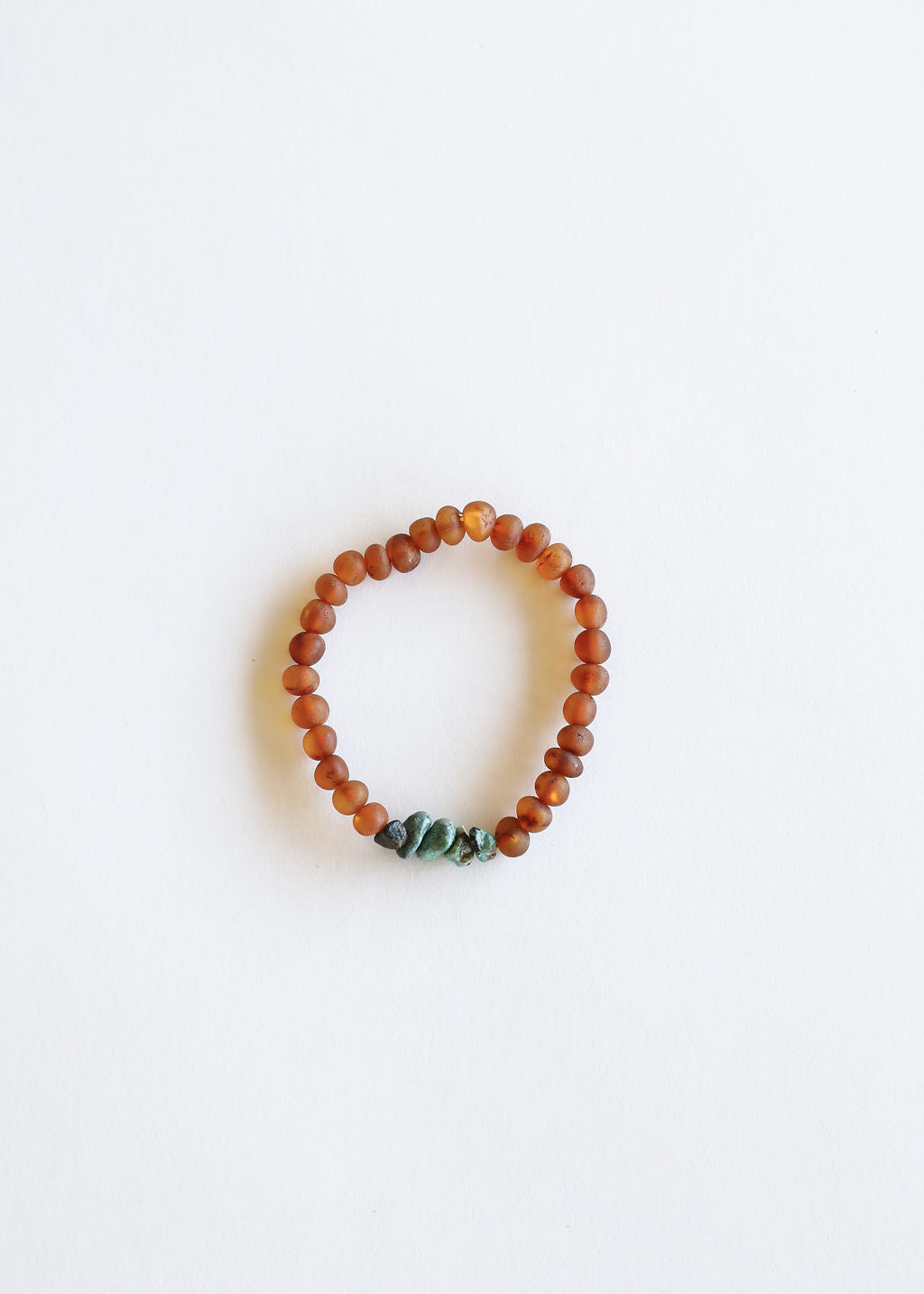 Raw Cognac Baltic Amber + Raw Turquoise Jasper || Adult Bracelet by CanyonLeaf