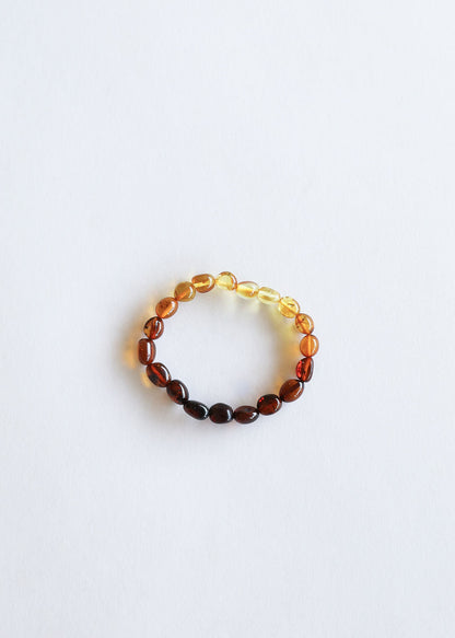 Polished Ombre Baltic Sea Amber || Adult Bracelet by CanyonLeaf
