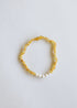 Raw Honey Baltic Amber + Pearl || Necklace by CanyonLeaf