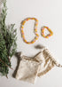 Polished Honey Baltic Amber + Honeysuckle Gemstones || Kids Set || by CanyonLeaf