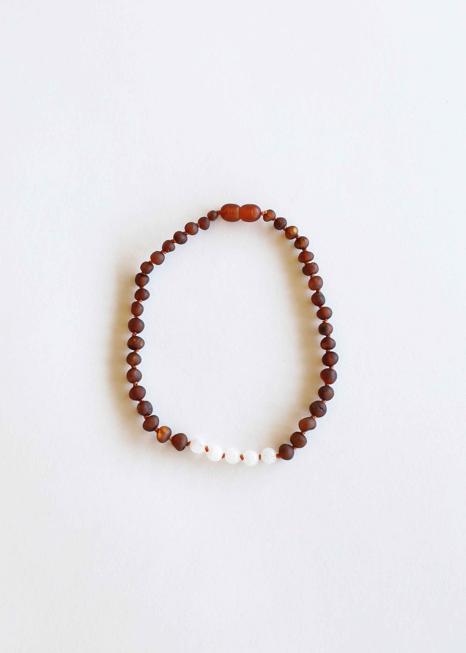 Raw Cognac Baltic Amber + Moonstone || Necklace Set by CanyonLeaf