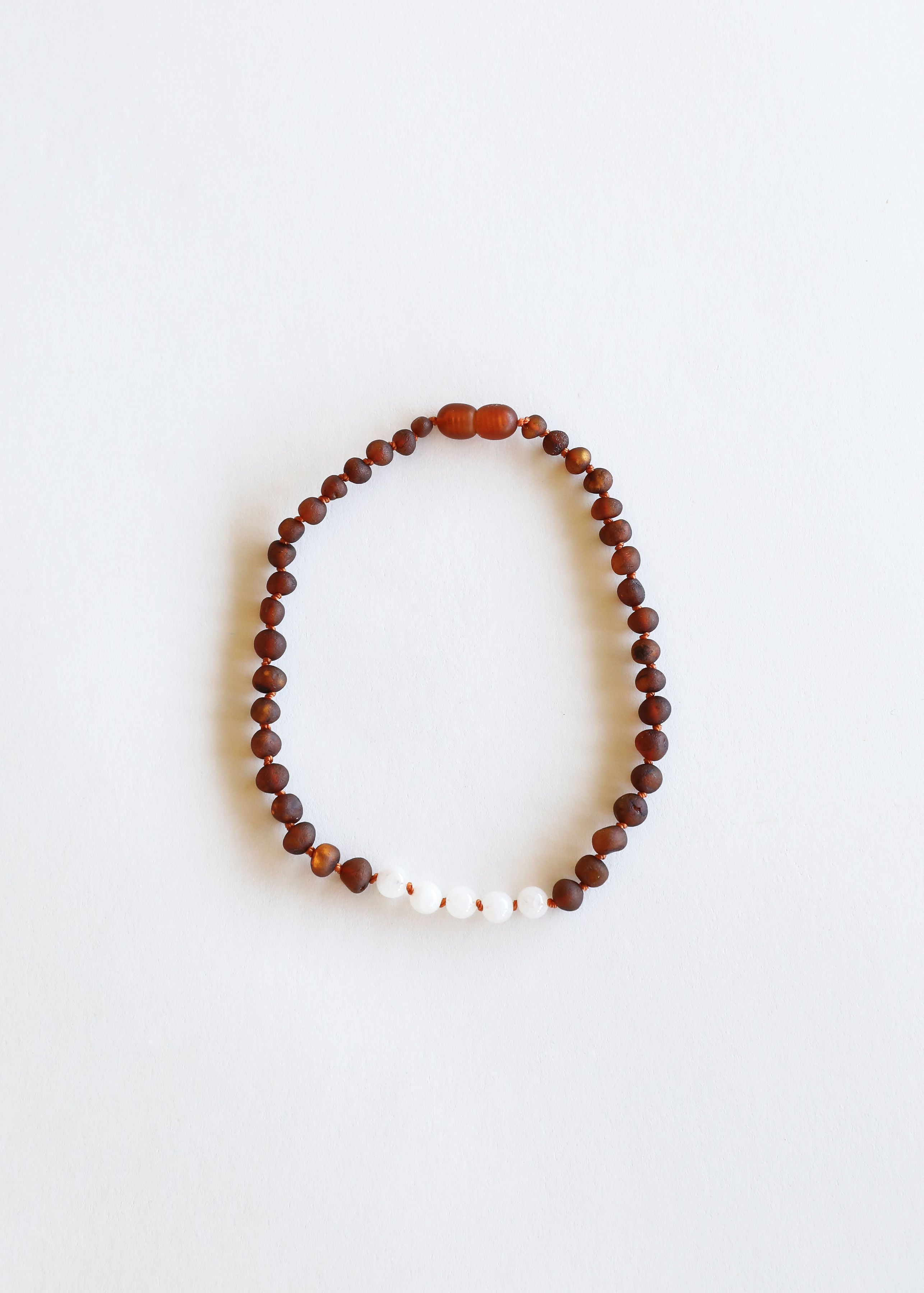 Raw Cognac Baltic Amber + Moonstone || Necklace Set by CanyonLeaf