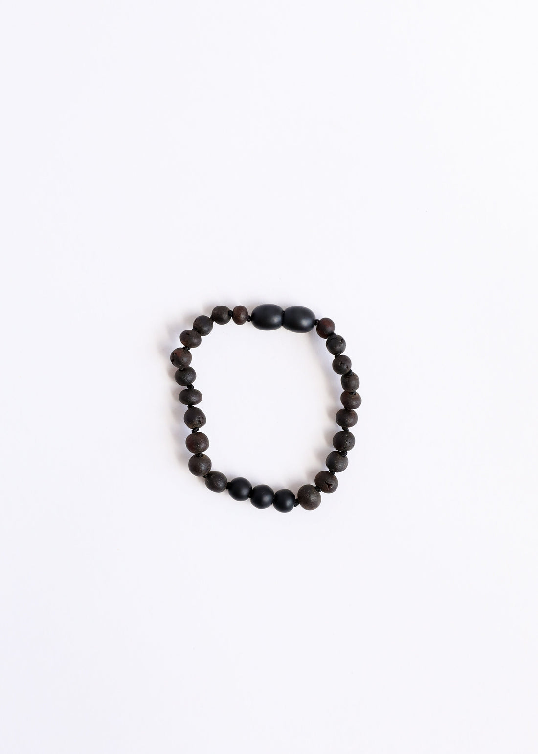 Raw Black Baltic Amber + Shungite || Anklet or Bracelet by CanyonLeaf