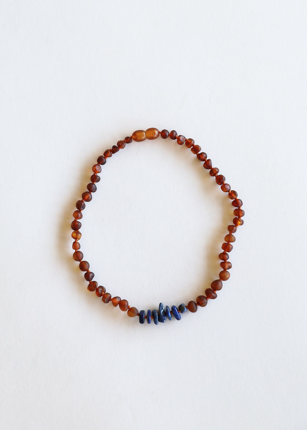 Raw Cognac Baltic Amber + Raw Lapis || Necklace by CanyonLeaf