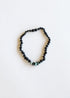 Raw Black Baltic Amber + Raw Turquoise Jasper Necklace by CanyonLeaf