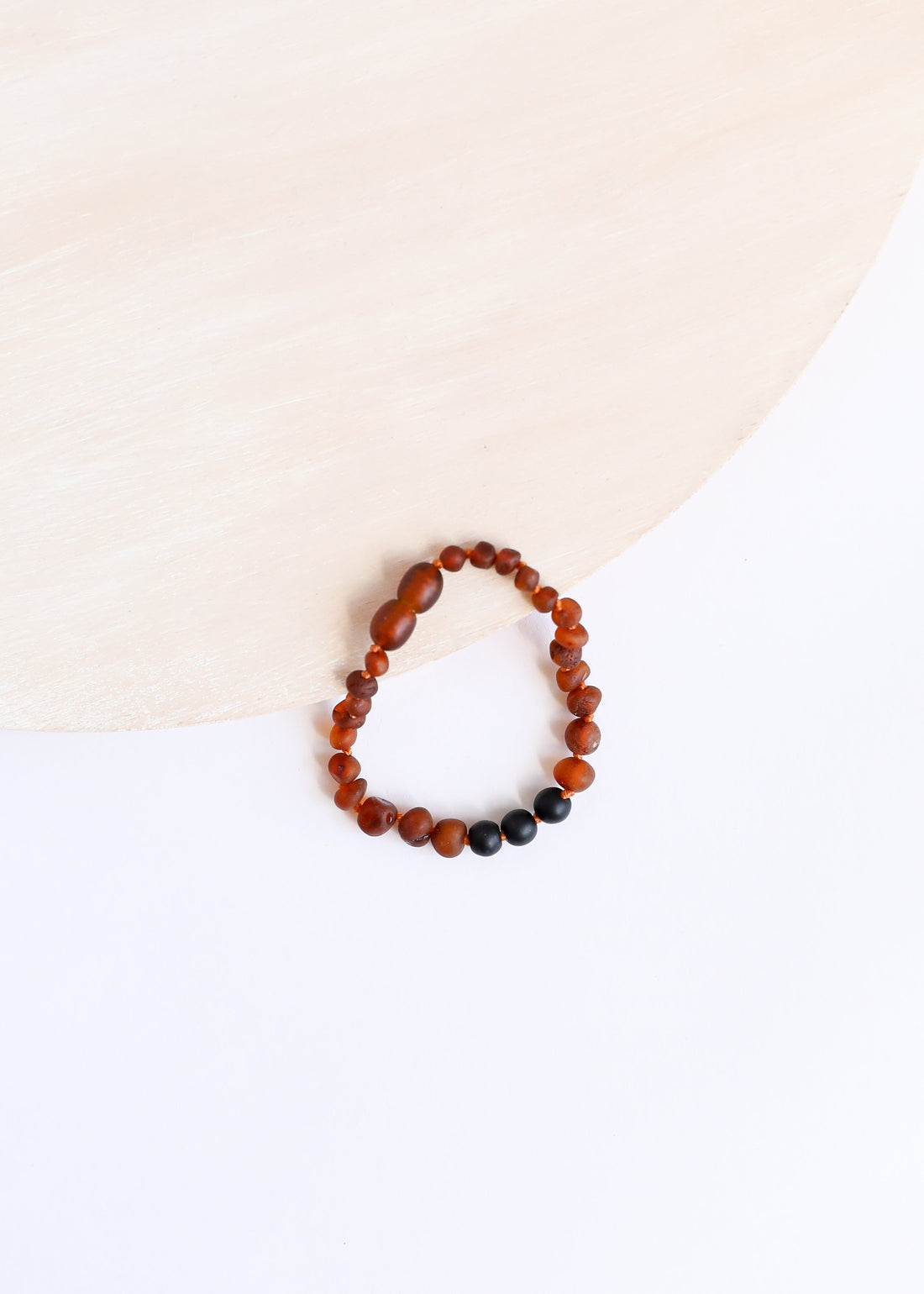 Raw Cognac Baltic Amber + Shungite || Anklet or Bracelet by CanyonLeaf