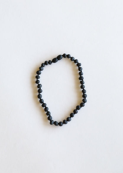 Raw Black Baltic Amber || Necklace by CanyonLeaf
