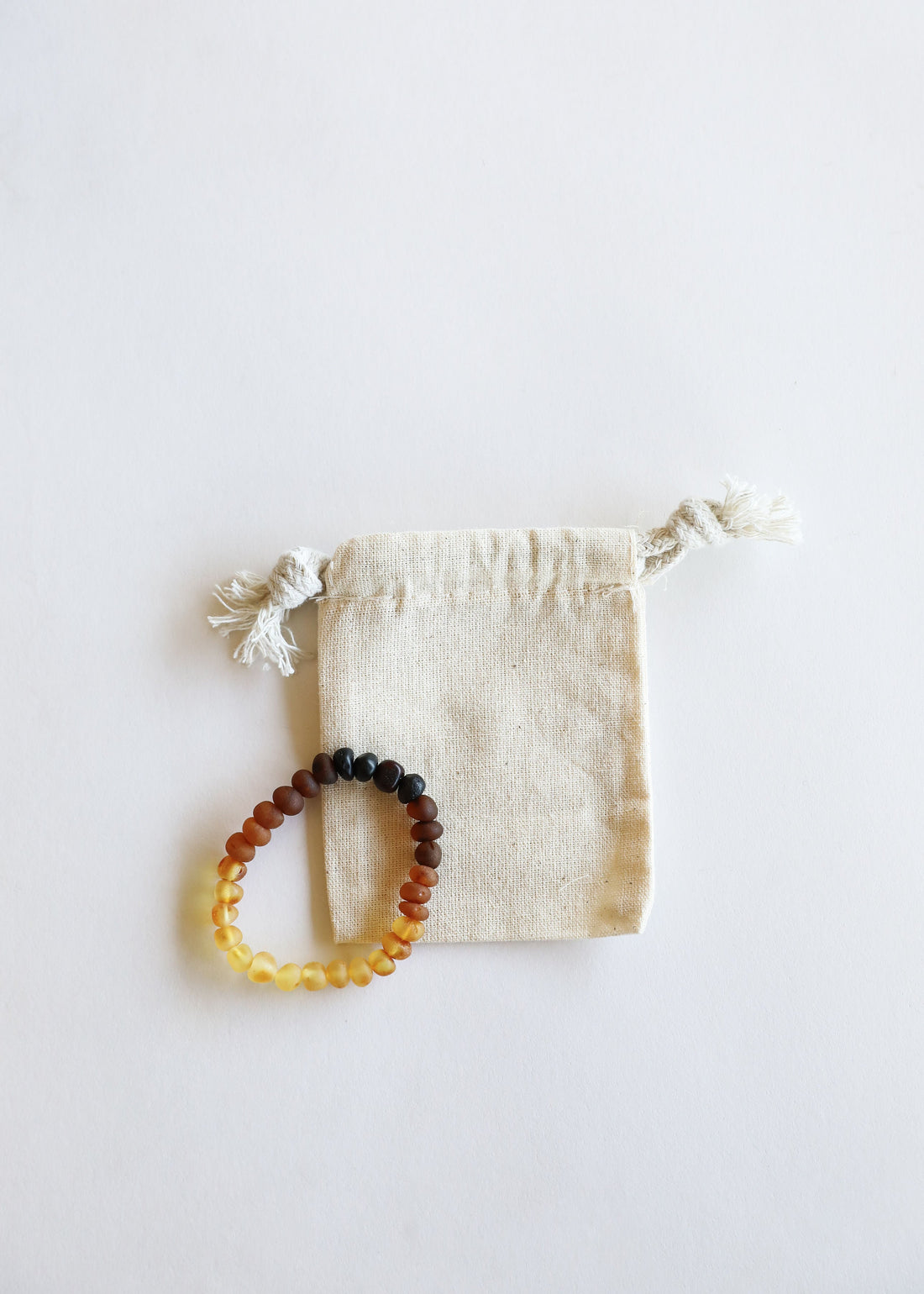 Raw Ombre Baltic Amber + Lava || Adult Bracelet by CanyonLeaf