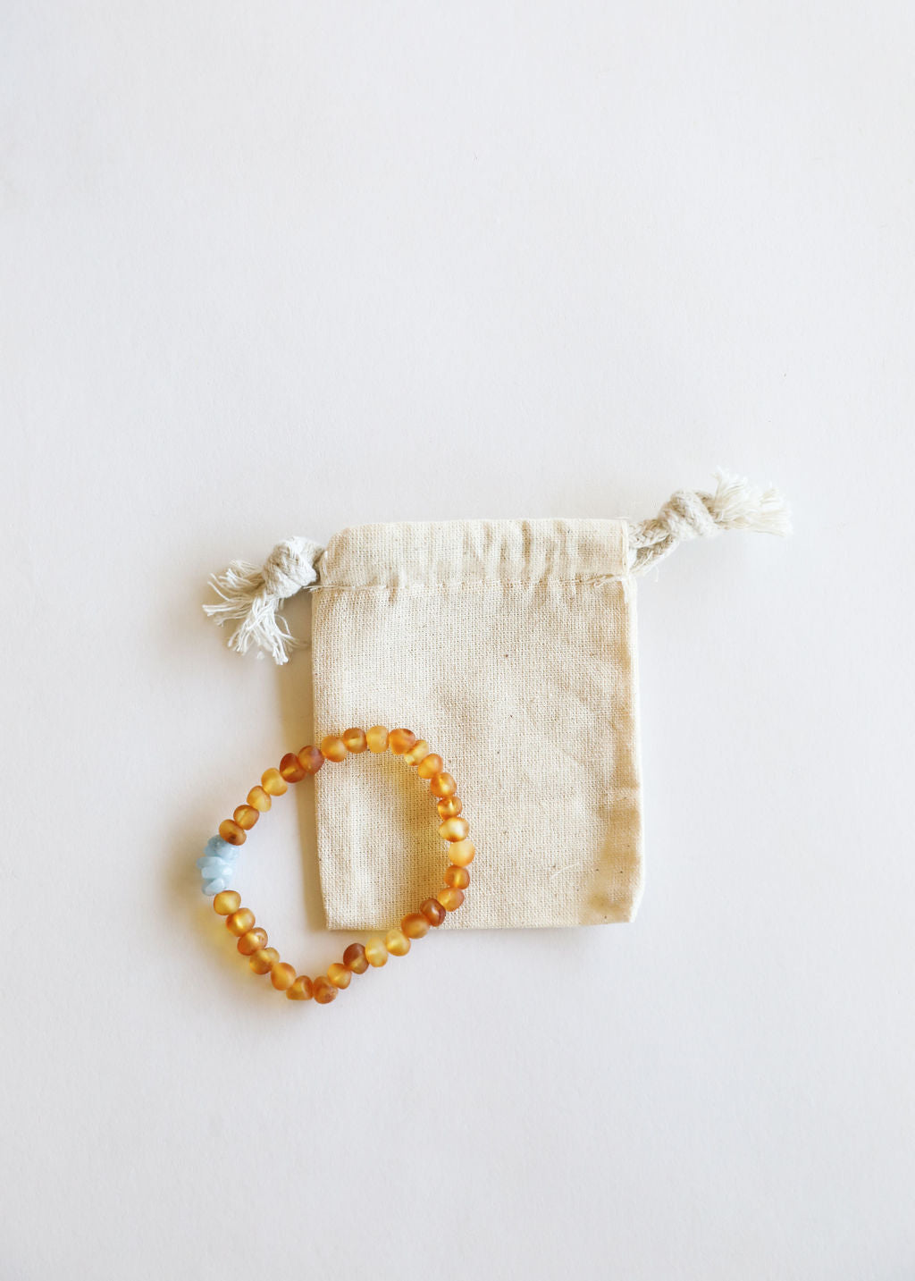 Raw Honey Baltic Amber + Aquamarine || Adult Bracelet by CanyonLeaf