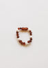 Raw Cognac Baltic Amber + Pearl Halo || Anklet or Bracelet by CanyonLeaf