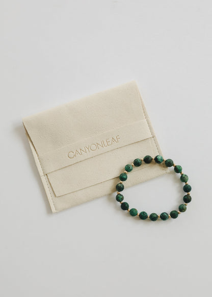 Turquoise Jasper :14k Gold Filled Sun + Moon || Adult Bracelets by CanyonLeaf
