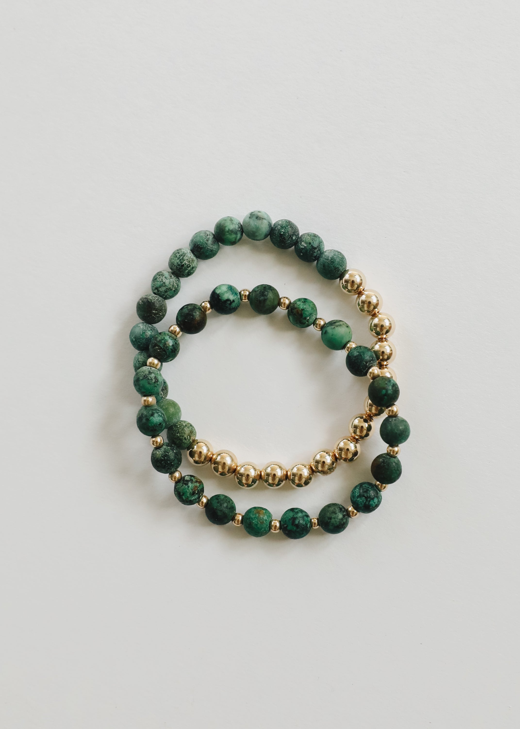 Turquoise Jasper :14k Gold Filled Sun + Moon || Adult Bracelets by CanyonLeaf
