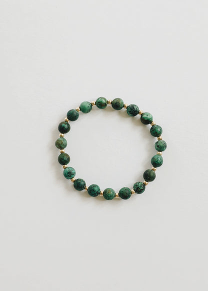 Turquoise Jasper :14k Gold Filled Sun + Moon || Adult Bracelets by CanyonLeaf