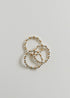 Sterling Silver + 14k Gold Filled || Beaded Stretch Ring by CanyonLeaf
