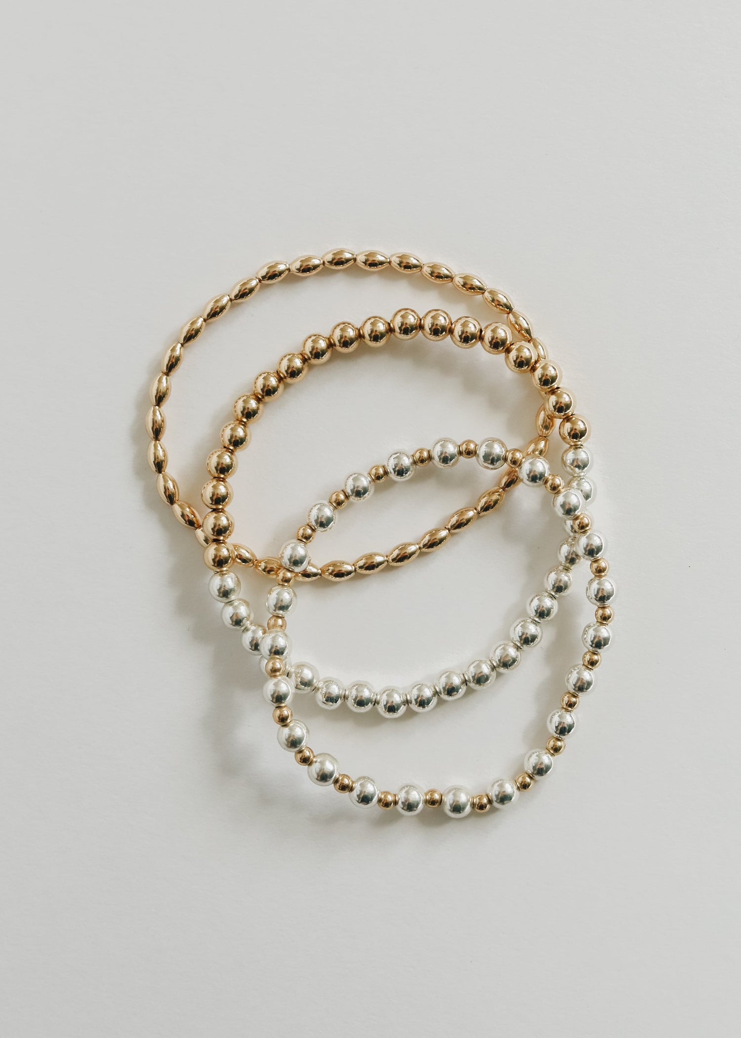 Sterling Silver + 14k Gold Filled Moon || Beaded Bracelet by CanyonLeaf