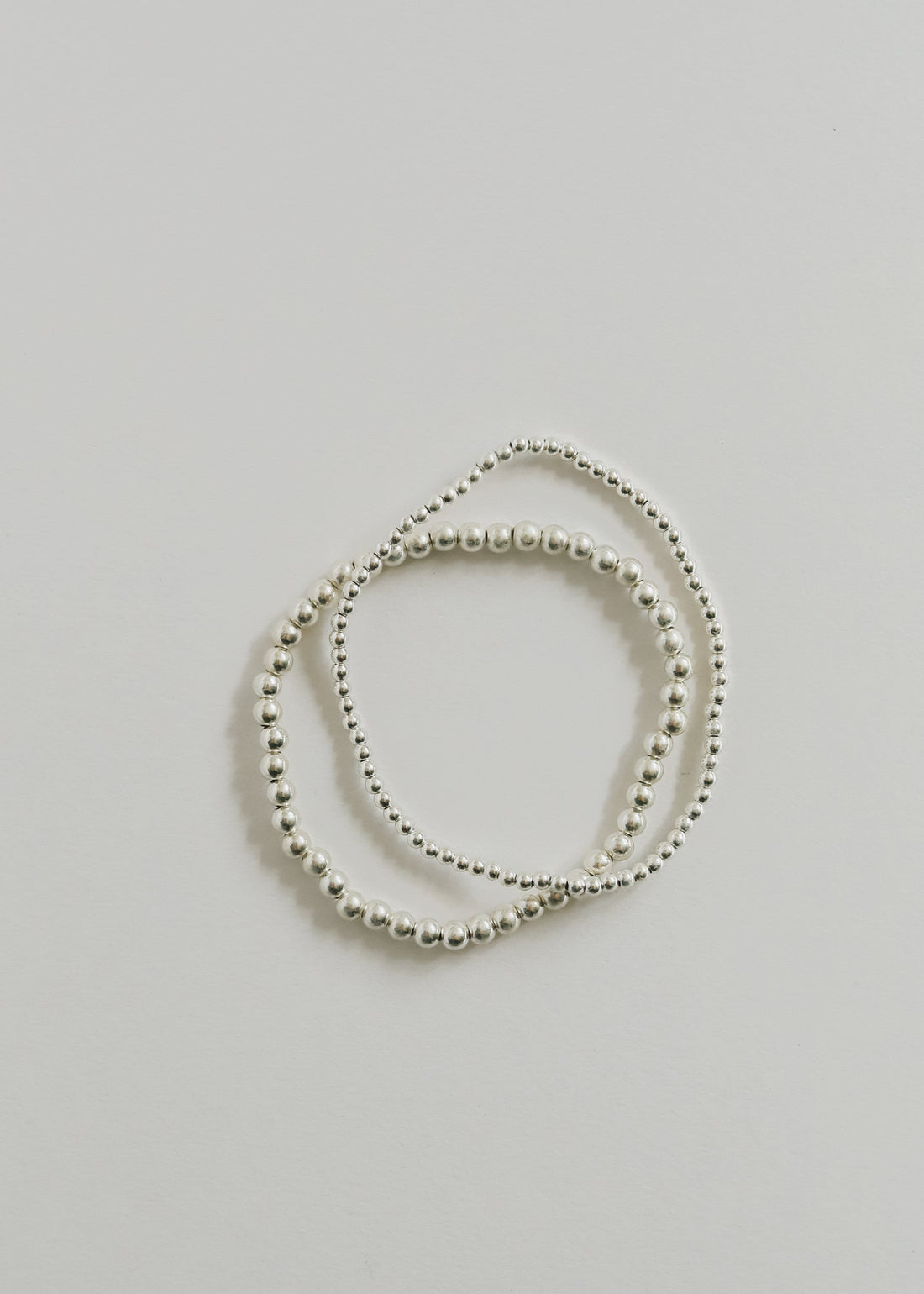 Sterling Silver || Beaded Stretch Anklet or Bracelet by CanyonLeaf