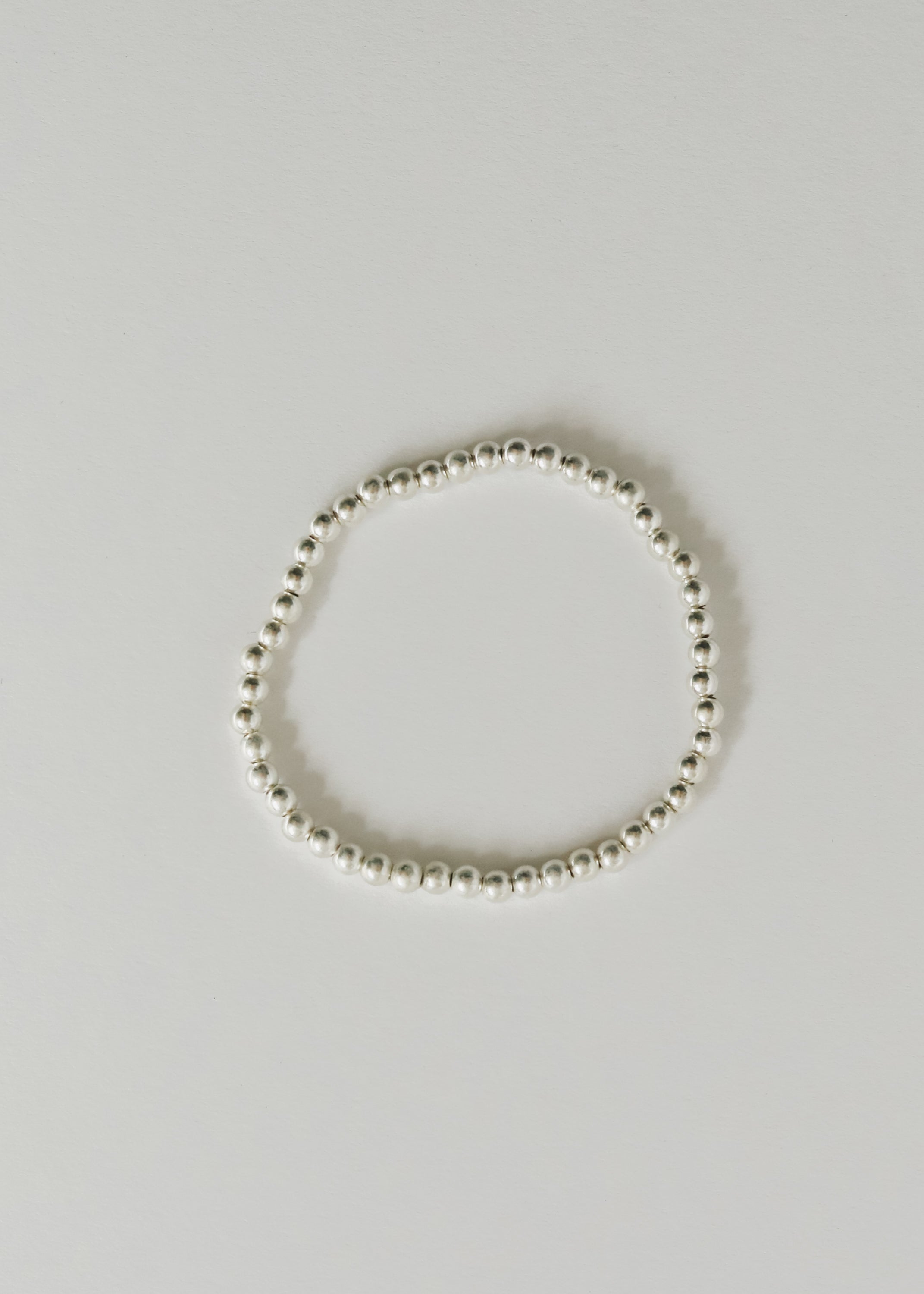 Sterling Silver || Beaded Stretch Anklet or Bracelet by CanyonLeaf
