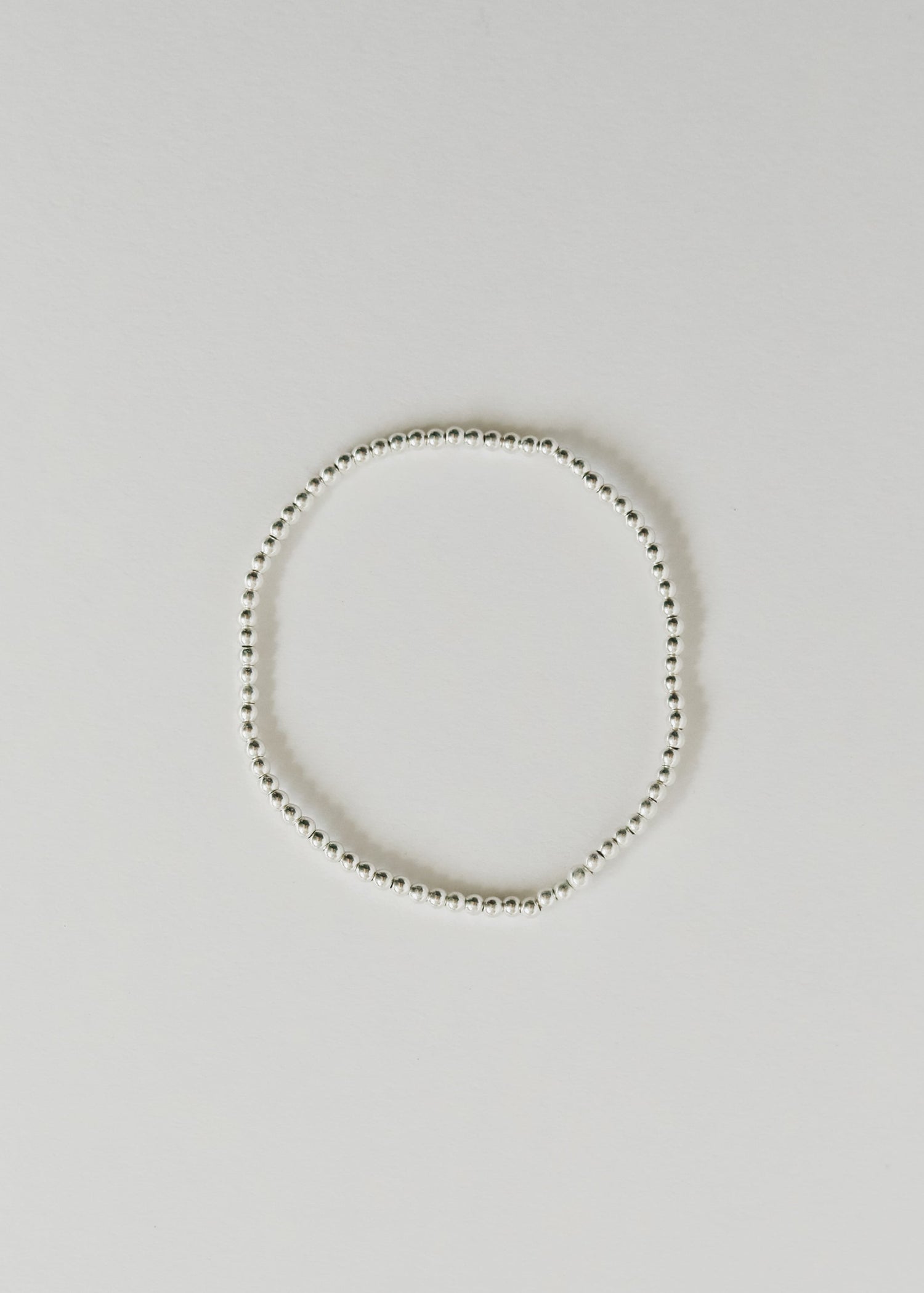 Sterling Silver || Beaded Stretch Anklet or Bracelet by CanyonLeaf