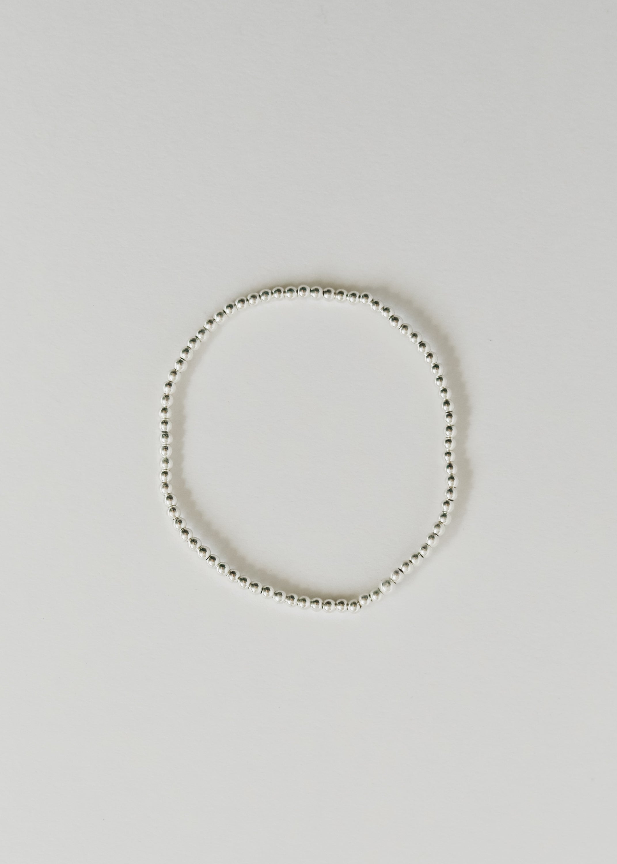 Sterling Silver || Beaded Stretch Anklet or Bracelet by CanyonLeaf