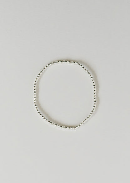 Sterling Silver || Beaded Stretch Anklet or Bracelet by CanyonLeaf