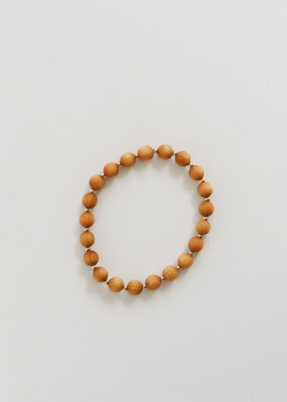 Cypress Wood : 14k Gold Filled Sun + Moon || Stretch Bracelet by CanyonLeaf