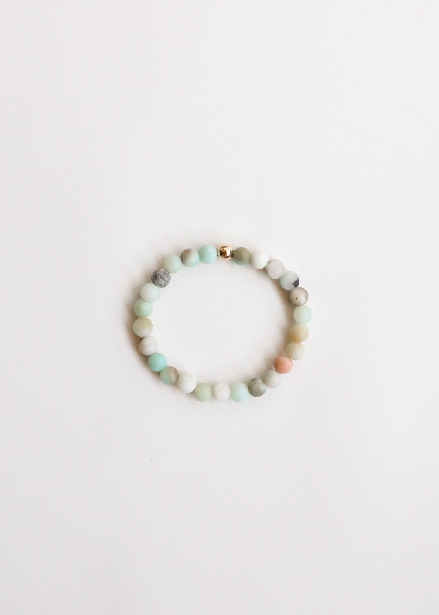 Raw Amazonite + 14k Gold Filled || Beaded Bracelet by CanyonLeaf