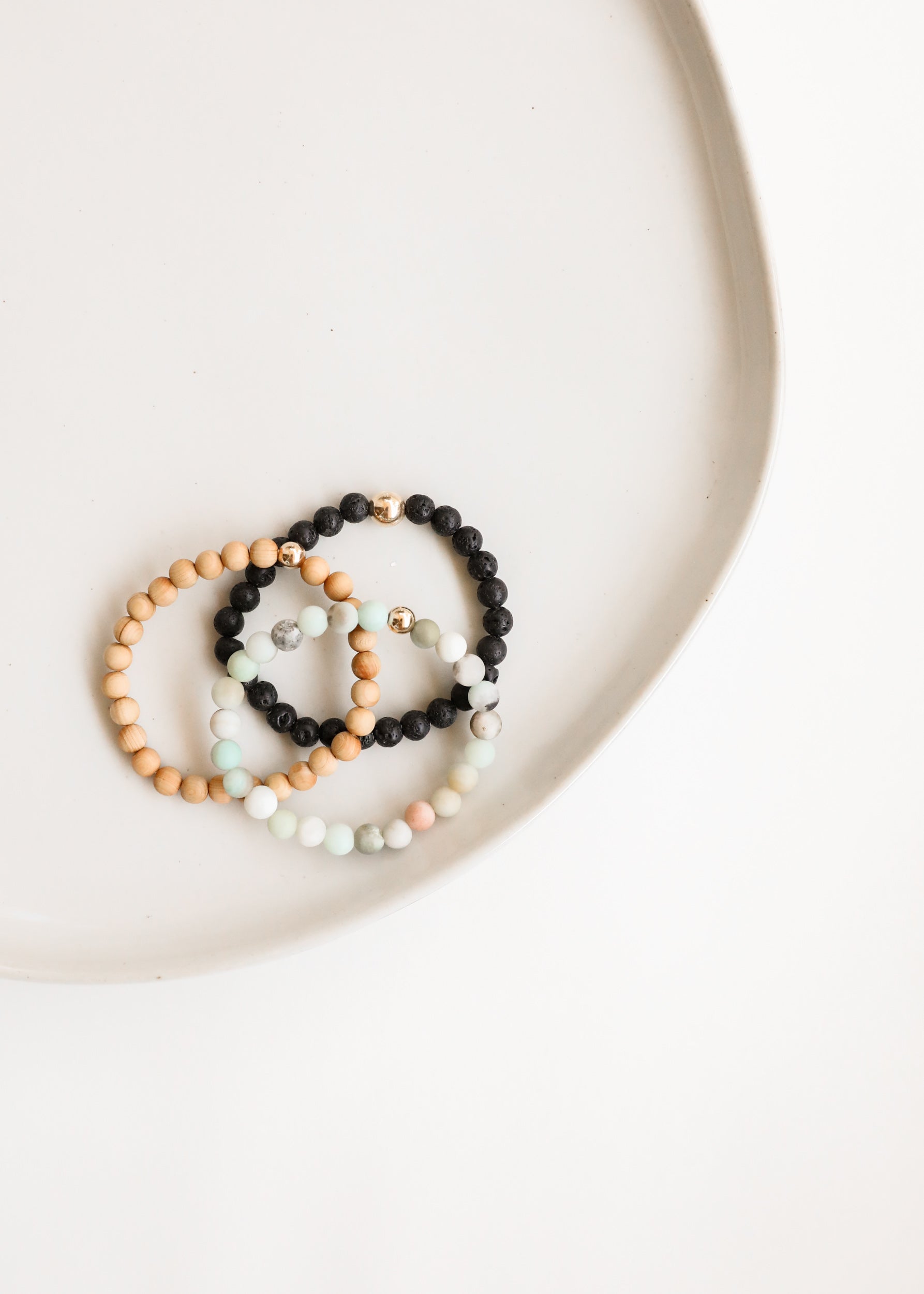 Raw Amazonite + 14k Gold Filled || Beaded Bracelet by CanyonLeaf