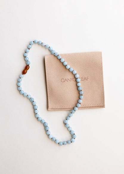 Pure Gemstone + Aquamarine || Necklace by CanyonLeaf