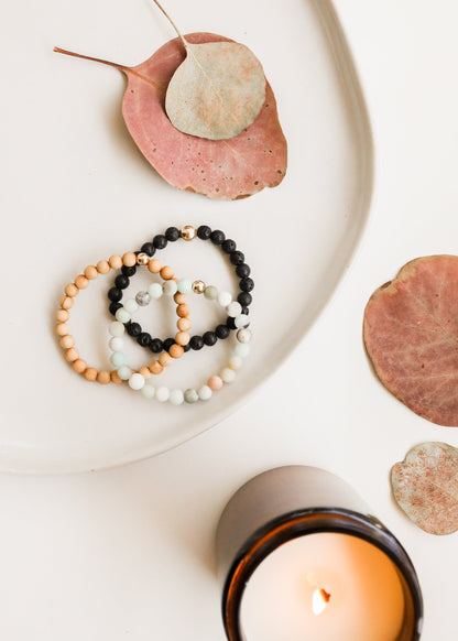 Raw Amazonite + 14k Gold Filled || Beaded Bracelet by CanyonLeaf