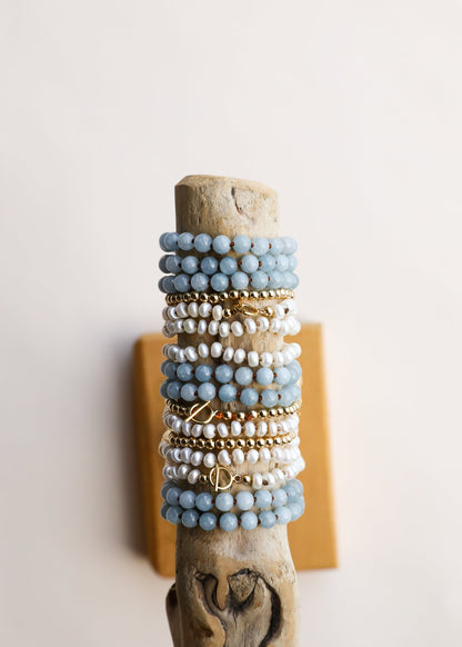 Pure Gemstone + Aquamarine|| Anklet or Bracelet by CanyonLeaf