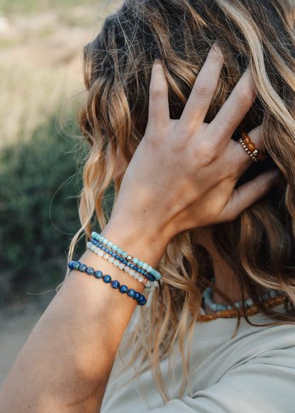 Pure Gemstone + Lapis || Anklet or Bracelet by CanyonLeaf