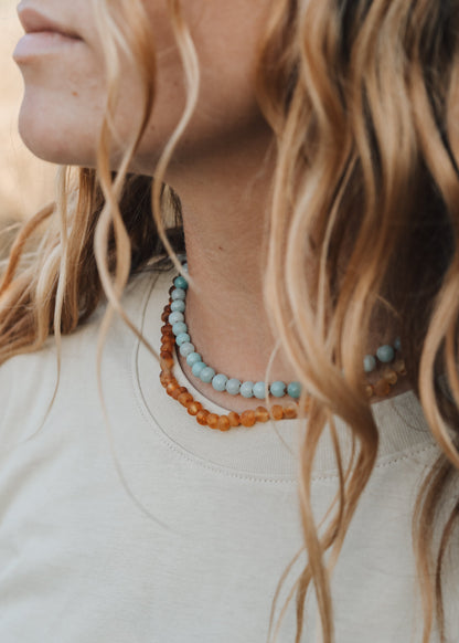 Pure Gemstone + Amazonite || Necklace by CanyonLeaf