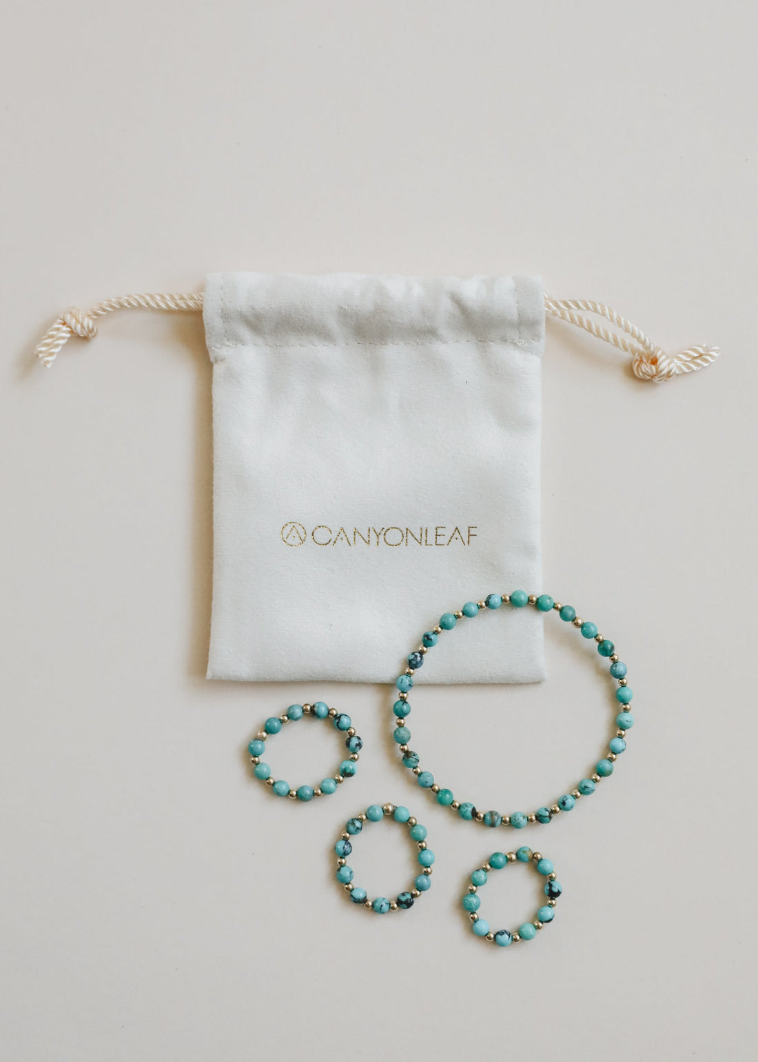 Natural Turquoise + 14k Gold Filled Sun || Stretch Ring by CanyonLeaf