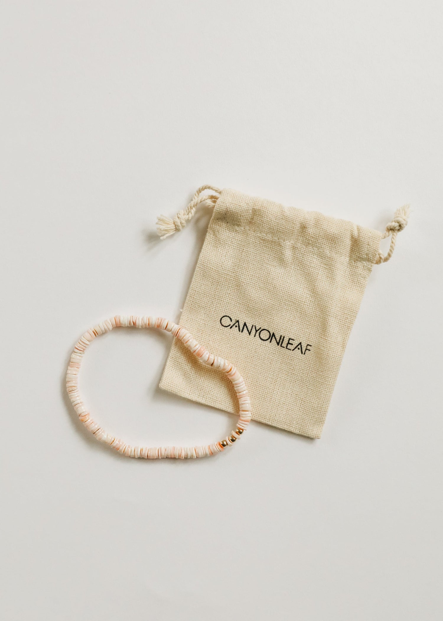 Pure Sea Shell + 14k Gold Filled || Stretch Anklet or Bracelet by CanyonLeaf