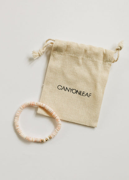 Pure Sea Shell + 14k Gold Filled || Stretch Anklet or Bracelet by CanyonLeaf