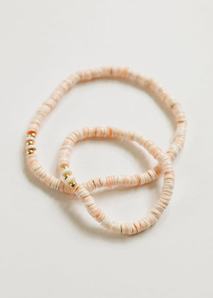 Pure Sea Shell + 14k Gold Filled || Stretch Anklet or Bracelet by CanyonLeaf