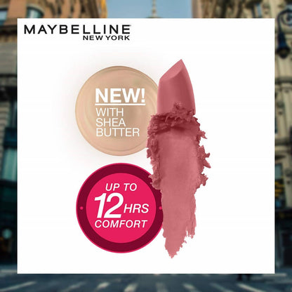 Maybelline New York Color Sensational Creamy Matte Lipstick / 507 Almond Pink by Dista